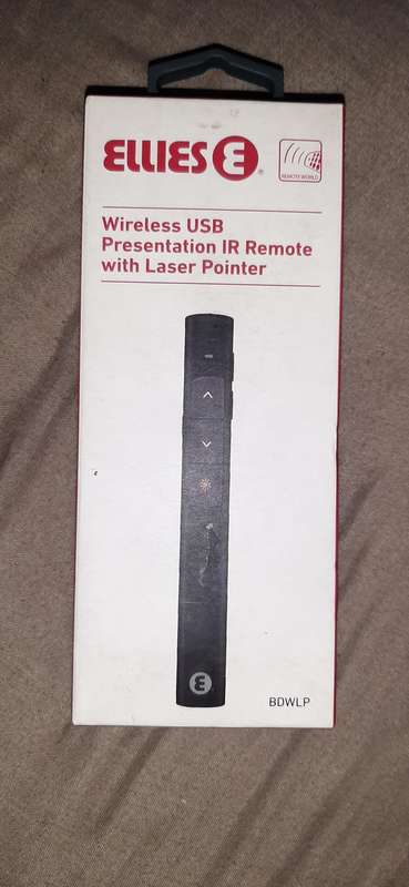 Ellies usb wireless IR laser pointer presenter.