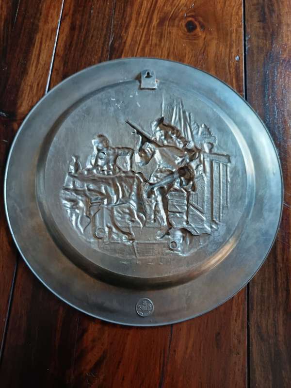 Vintage Pewter plate