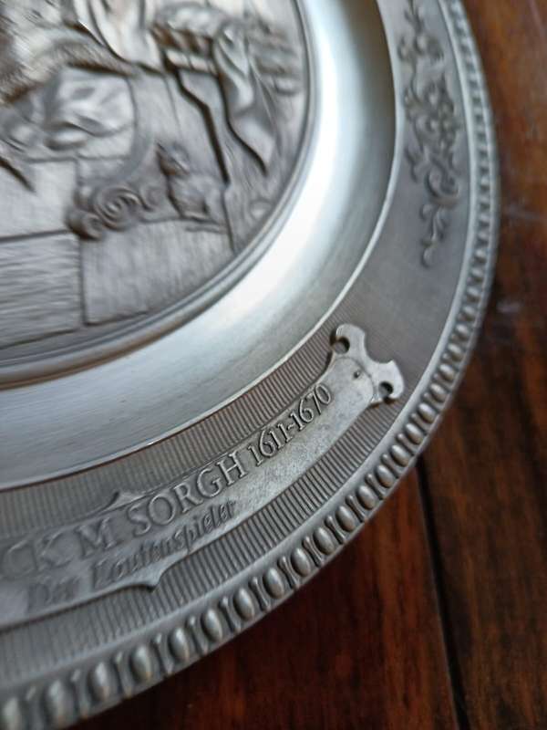 Vintage Pewter plate