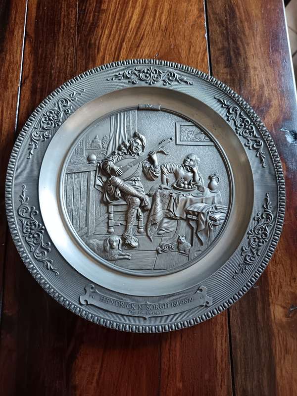 Vintage Pewter plate