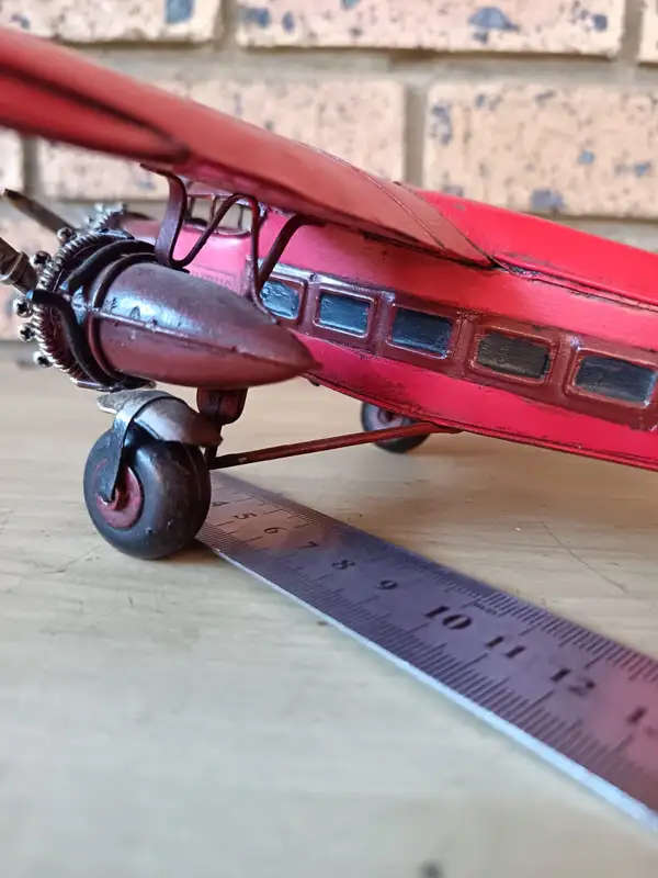 ford tri motor three engine airplane model metal decoration collection in very good condition