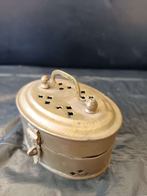 antique brass tinket box