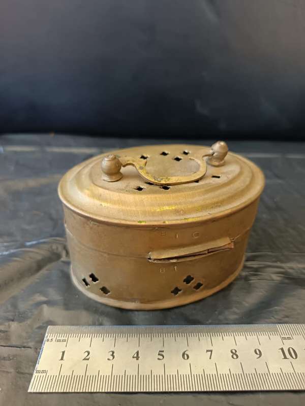 antique brass tinket box