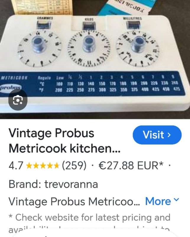 vintage  Probus Metricook kitchen