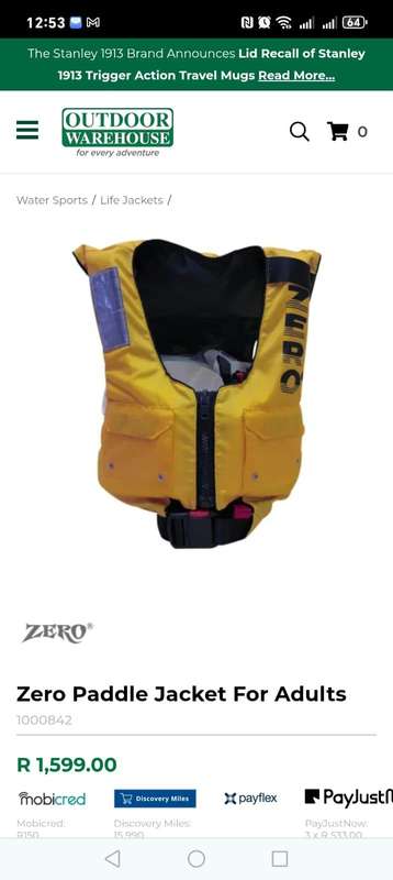 life saving paddle  jacket