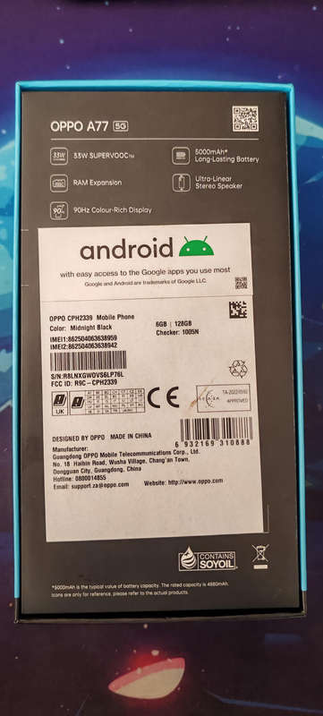 Oppo A77 5G