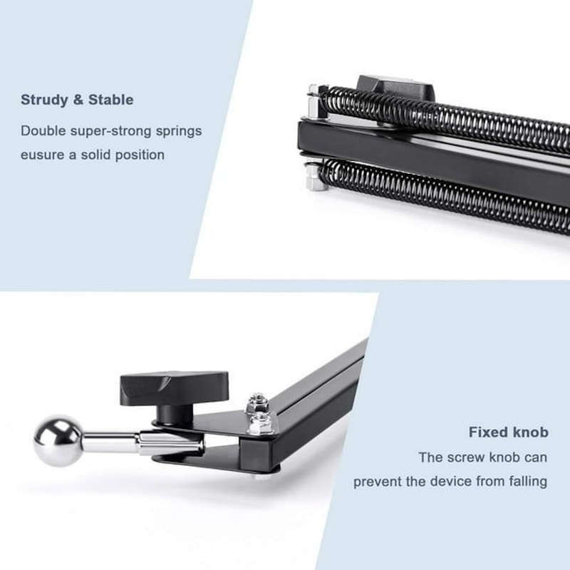 Adjustable Bracket for Phone, Tablet, Camera, Mic etc