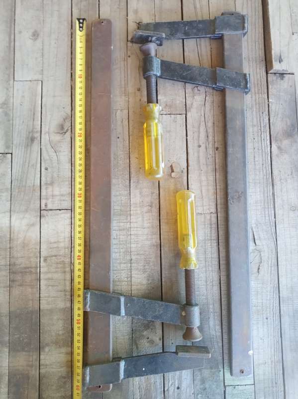 2 x 600mm Sliding Bar Clamps