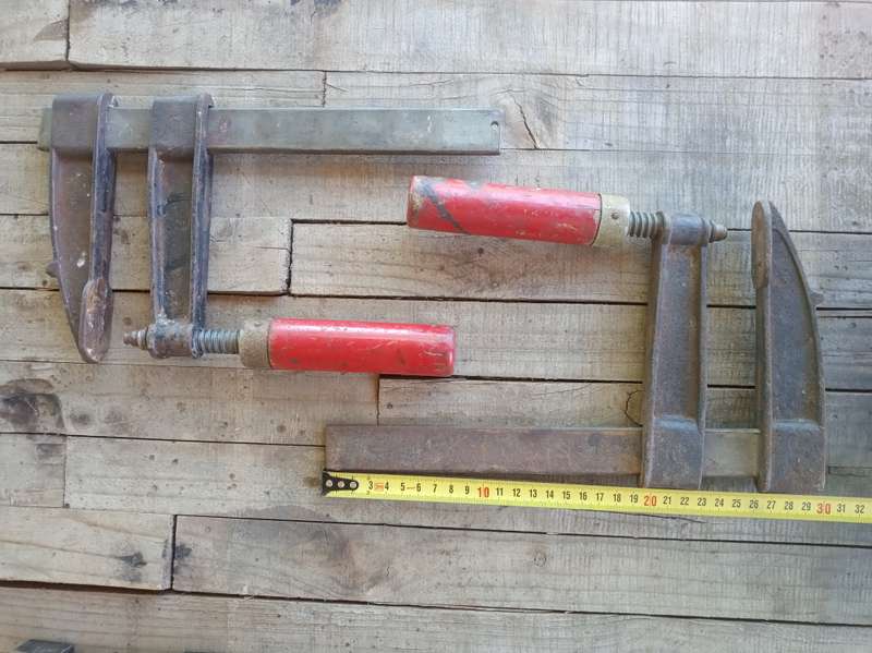 2 x 250mm Sliding Bar Clamps