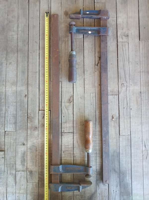 2 x 700mm Sliding Bar Clamps