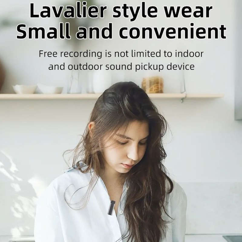 Noise-Reducing 3-in-1 Wireless Lavalier Microphone