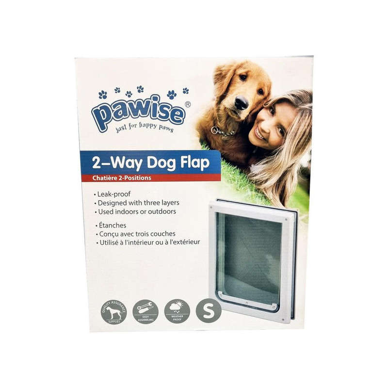 Pawise 2-Way Dog Flap- Small Door Size 23 x 30cm