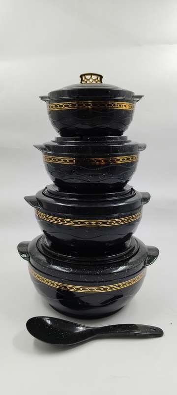 Insulated Casserole-5 Piece Set-black