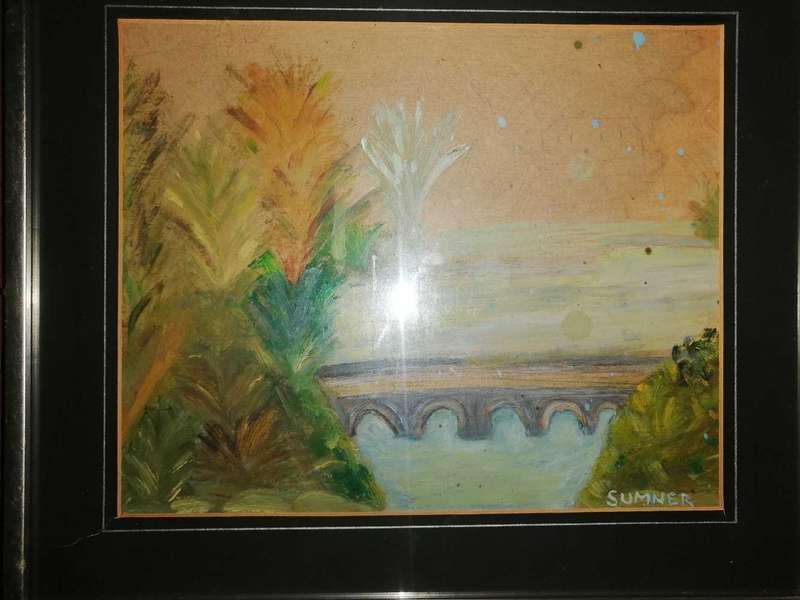 Maud sumner art piece hand painting signed Sumner
