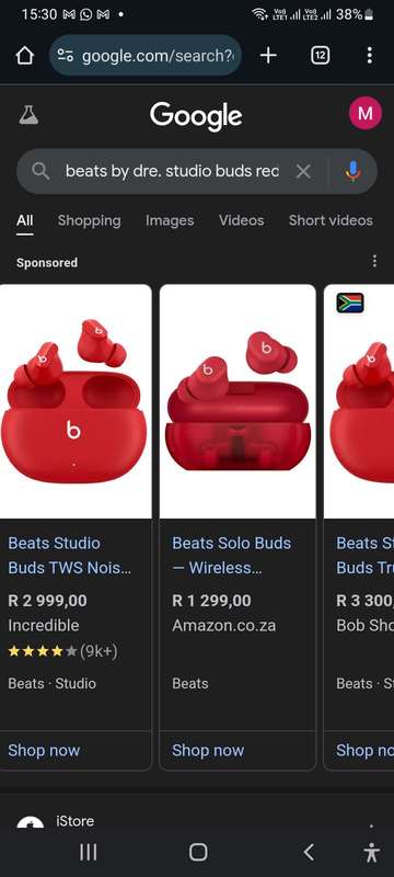 Beats by Dre Studio Buds - Red