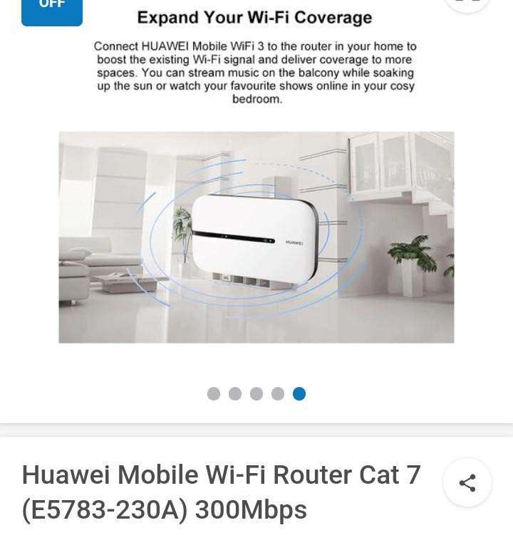 Huawei mifi router CAT 7 (E5783 230A) 300mbps