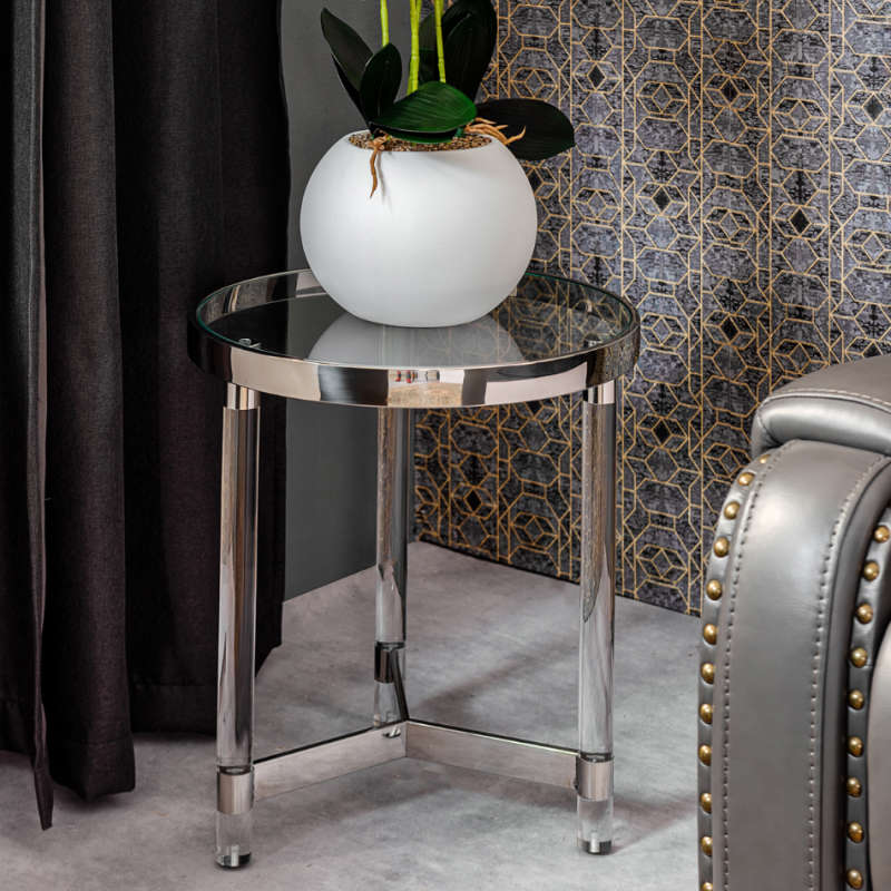 KC FURN  Secant Glass Side Table