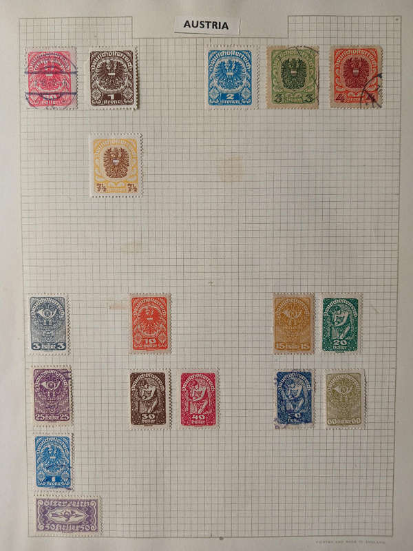Austria selection 1880s onwards