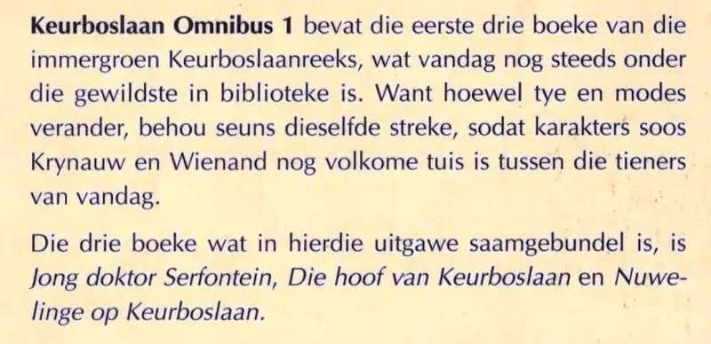 Keurboslaan Omnibus 1. Theunis Krogh.