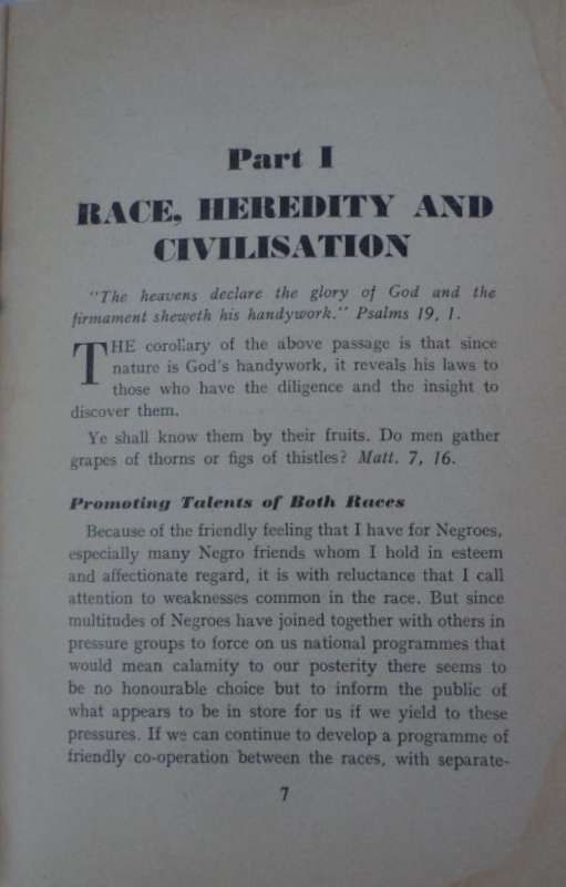Race Heredity and Civilisation - Prof W George. 1961. RARE.