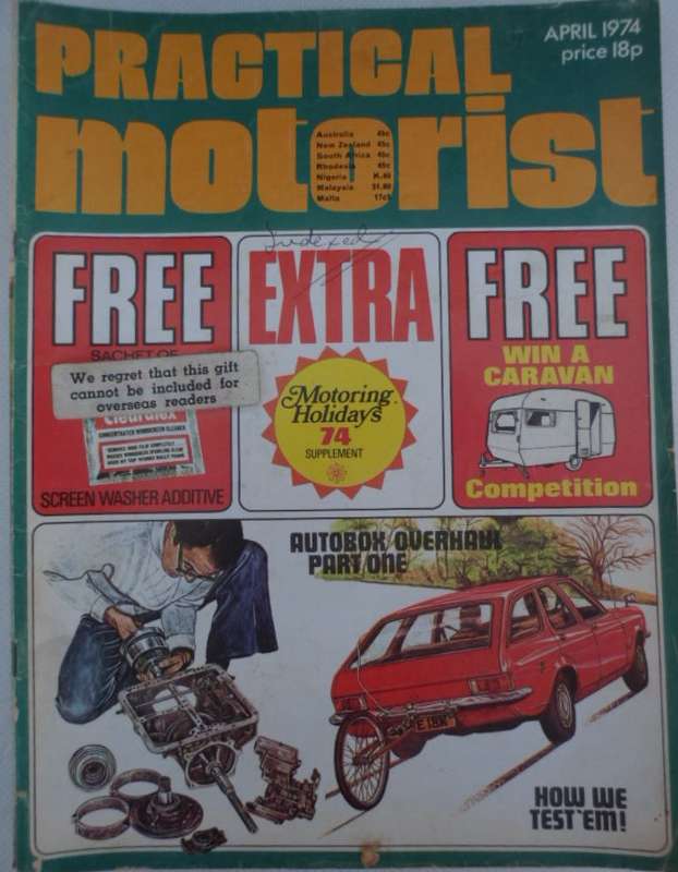 Practical Motorist Magazine. April 1974.