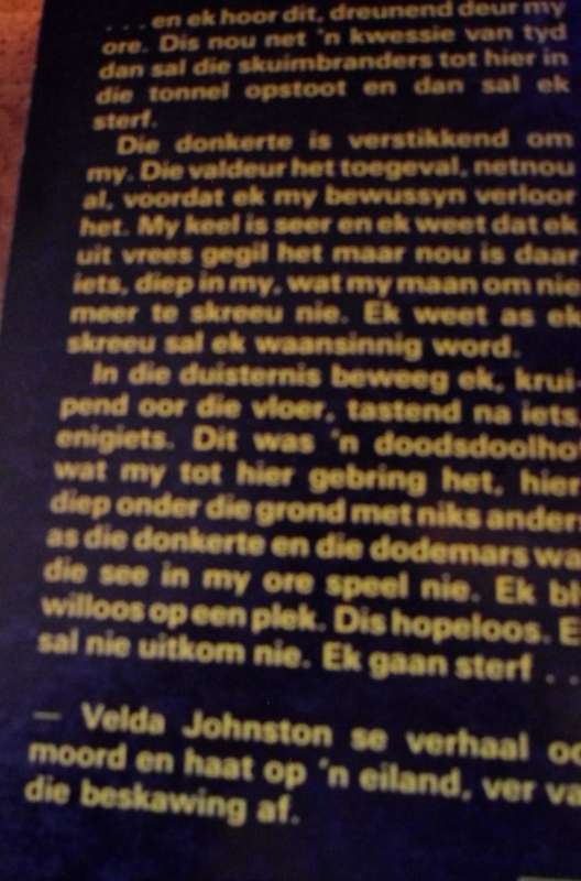 Die see speel 'n dodemars - Velda Johnston.