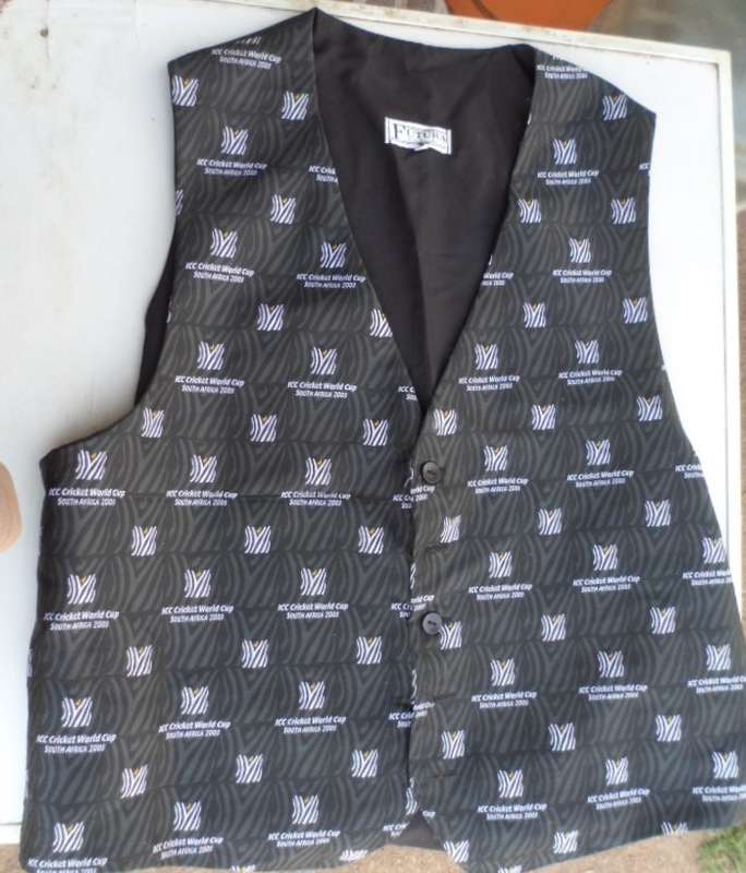 Waistcoat. Cricket World Cup 2003. SA.