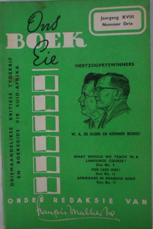 Ons eie Boek. Jaargang XVIII (1952) No 3.
