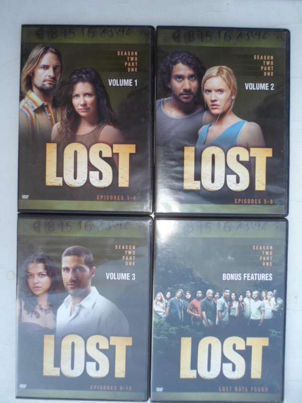 LOST. Season 2, part 1. Episodes 1-12.  4 DVD's.
