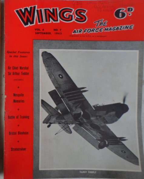 Wings. Air Force Magazine. Vol 4 no 7. Sept 1945. WW2.