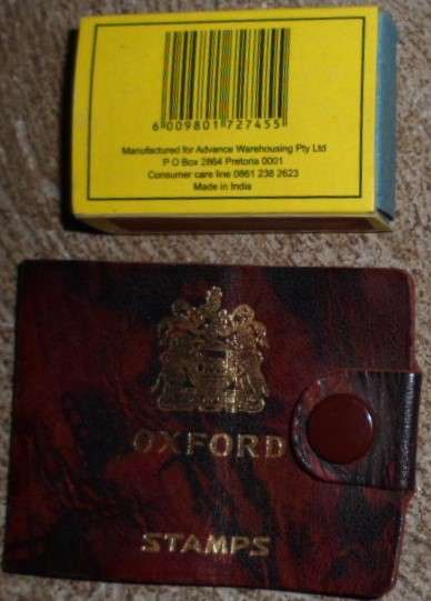 Very rare vintage, leather postage stamp holder.