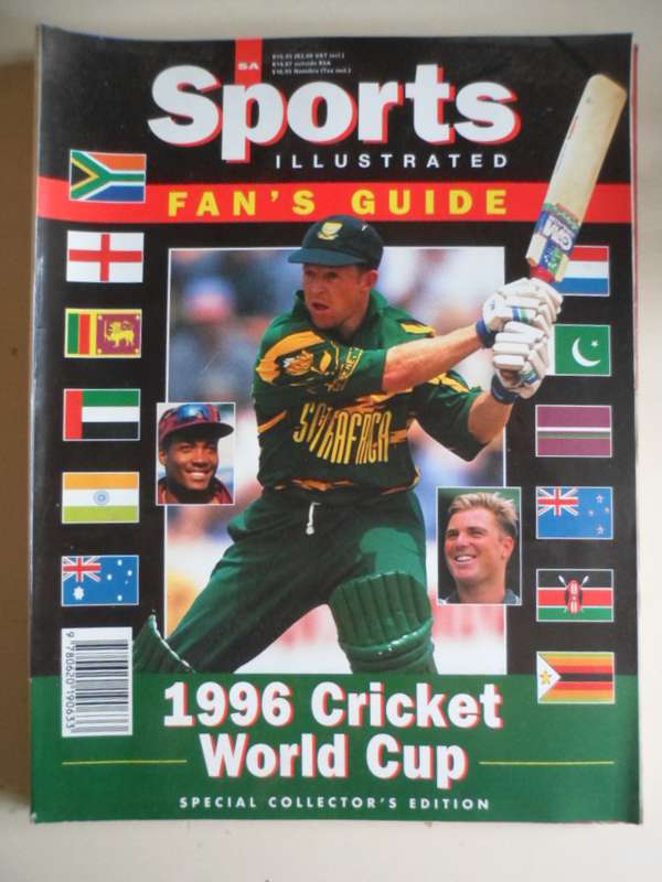 S.A. Sport's Illustrated. 1996. 1996 Cricket World Cup. Special Collector's Ed.