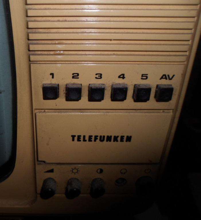 Vintage Black & White Telefunken Television.