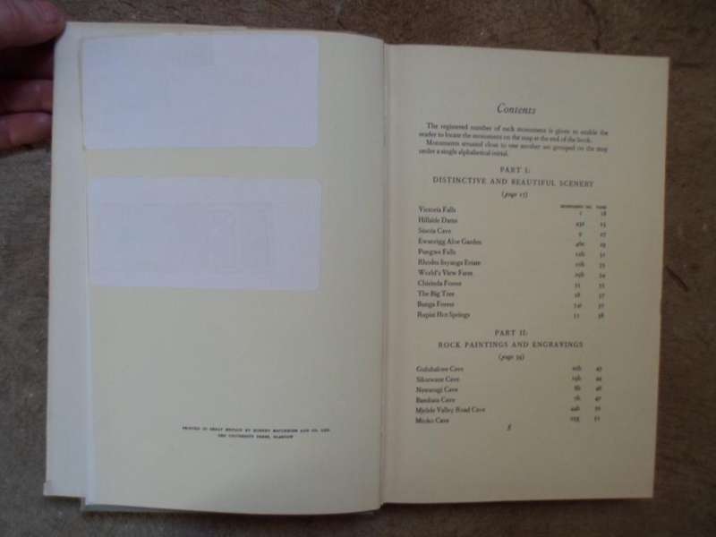The Monuments of Southern Rhodesia. Rowland Fothergill (Ed). 1st Ed 1953.