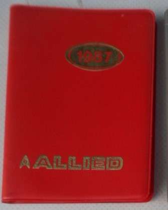 Allied Pocket Diary. 1987. Unused.