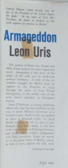 Armageddon - Leon Uris.