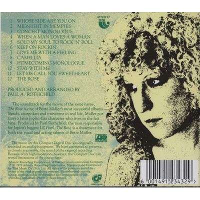 2 CD's Barbra Streisand-Memories.  Bette Midler-The Rose.