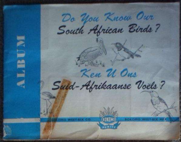 Vintage Bokomo cards album: South African Birds. Complete. Tweetalig.