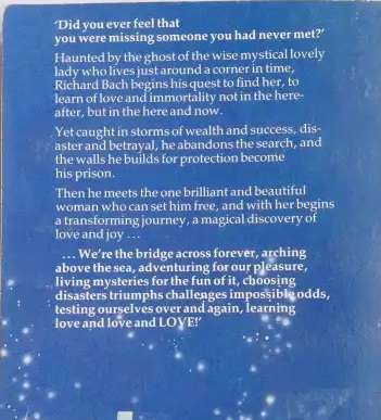 The Bridge Across Forever - Richard Bach. A true Love Story.