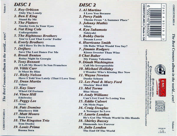 Various - The Best Crooners Album in the World...Ever! (Double CD)