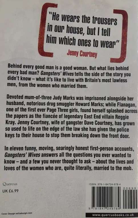 Gangsters' Wives - Tammy Cohen. Married to the Mob.
