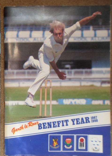 Garth le Roux Benefit Year 1987-1988. 20 Signatures!!