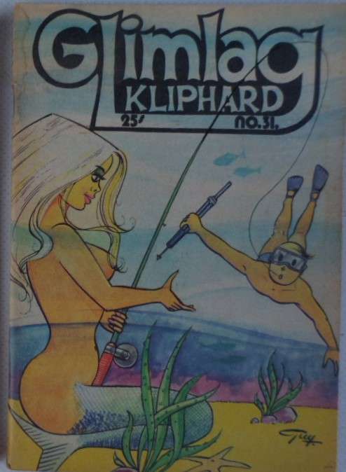 Glimlag Kliphard no. 31. Cartoons, Grappies en Meisies. Vintage. Versamelbaar!