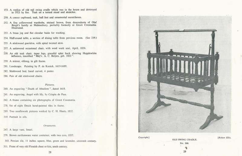 Groot Constantia. Brochure. 1966.