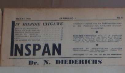 Inspan. Maart 1948. Reddingsdaadbond en F.A.K.  Baie Skaars!