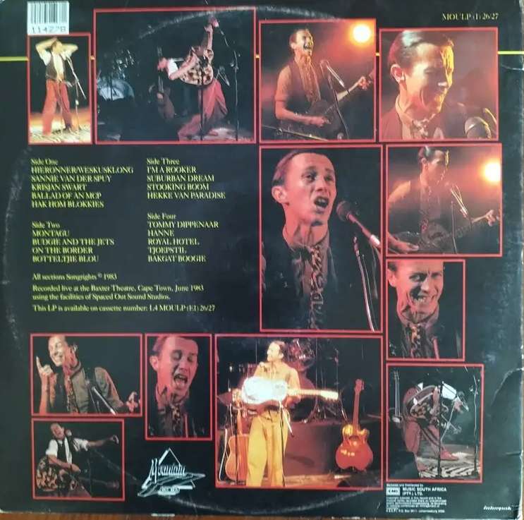 Jis Jis Jis. David Kramer. In Lewende Lywe. Live on stage. Double LP.