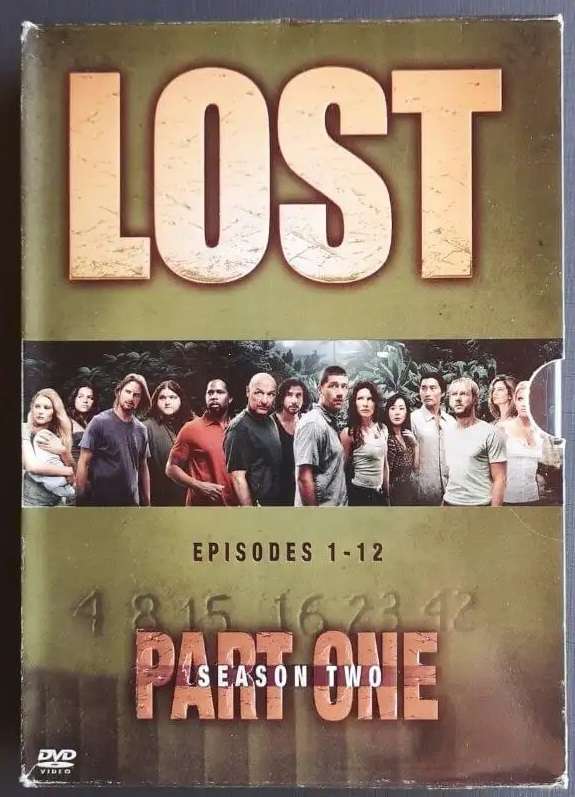 LOST. Season 2, part 1. Episodes 1-12.  4 DVD's.