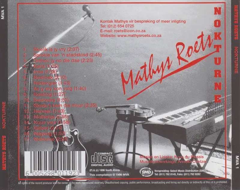Mathys Roets. Nokturne. CD.