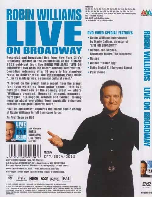 Robin Williams - Live On Broadway (DVD).
