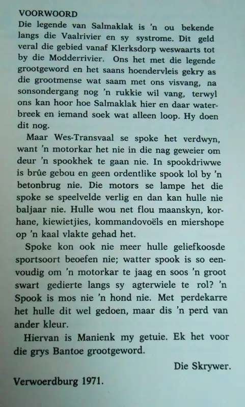 Salmaklak - Ben Venter. 'n Legende van die Vaalrivier.